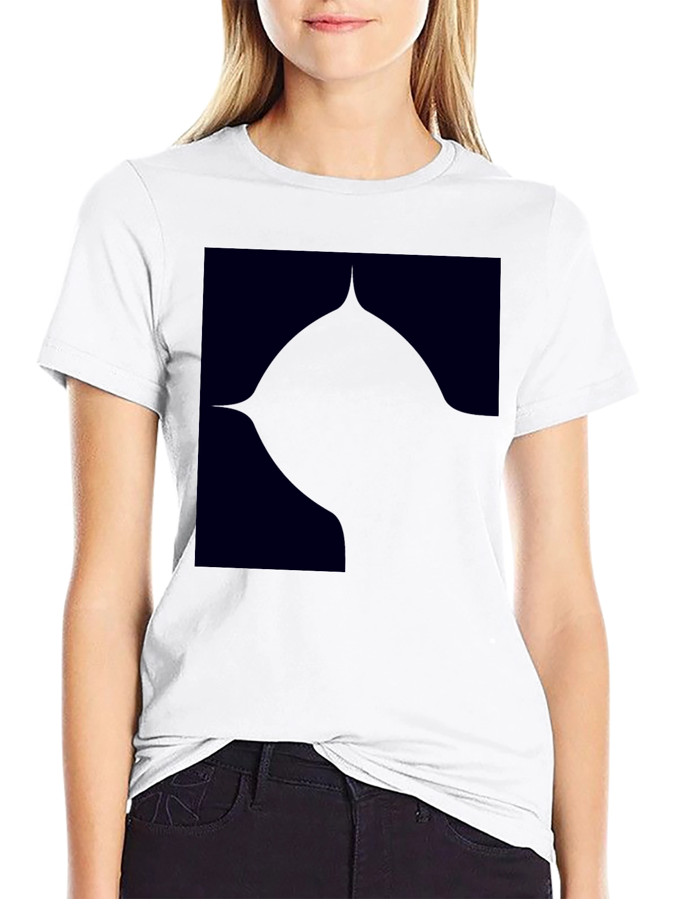 Modern Black Graphic Tee