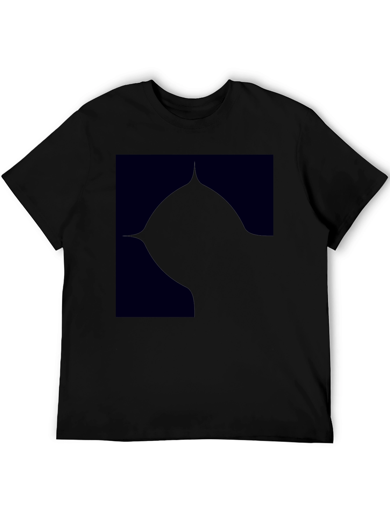 Modern Black Graphic Tee