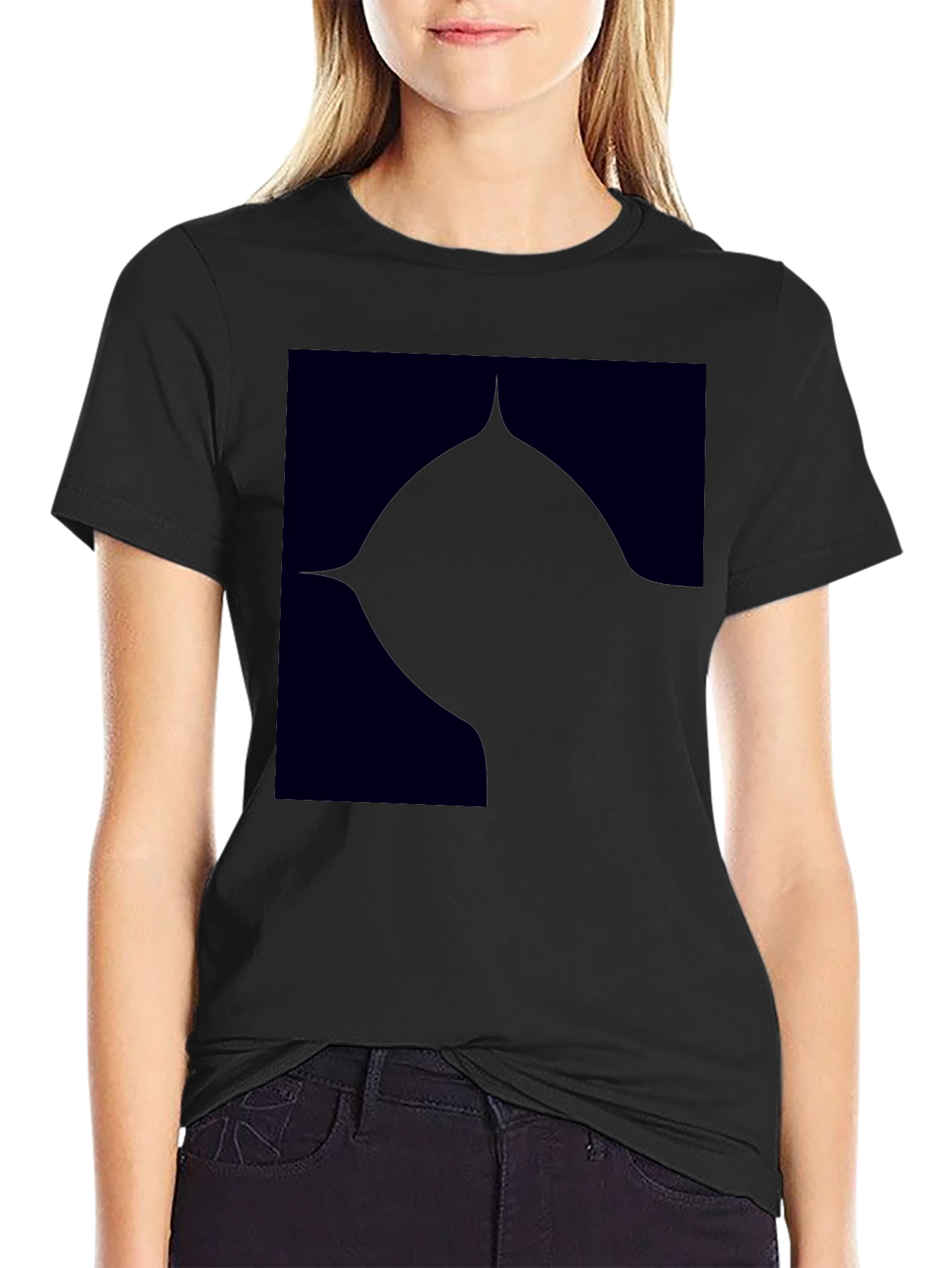 Modern Black Graphic Tee
