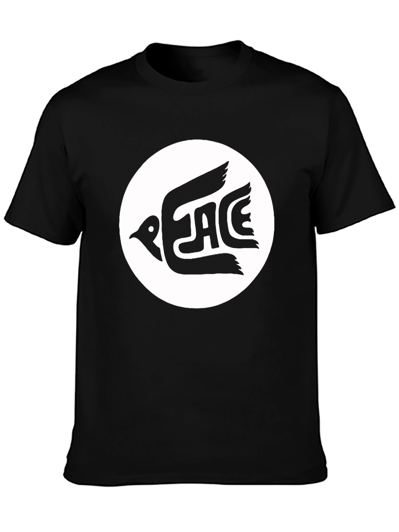 Peace Dove Graphic Tee - Classic Black T-Shirt