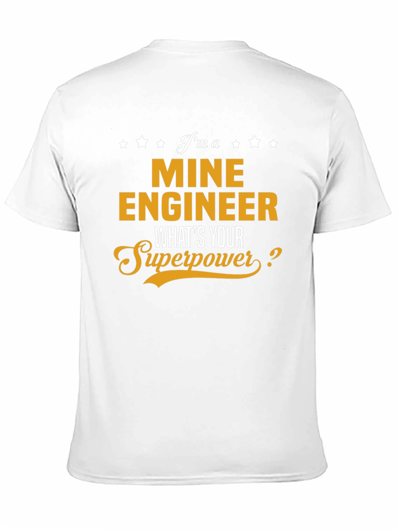 Mine Engineer Superpower T-Shirt - Black Cotton Tee