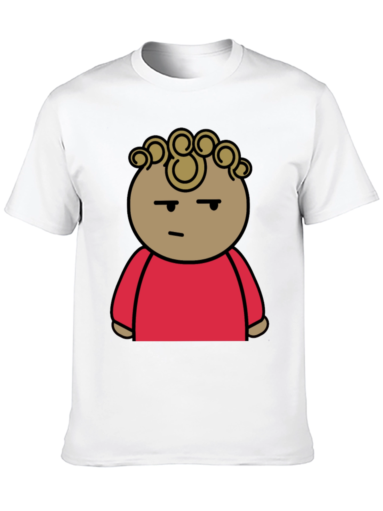 Cool Cartoon Graphic Tee - Unisex Black Cotton T-Shirt