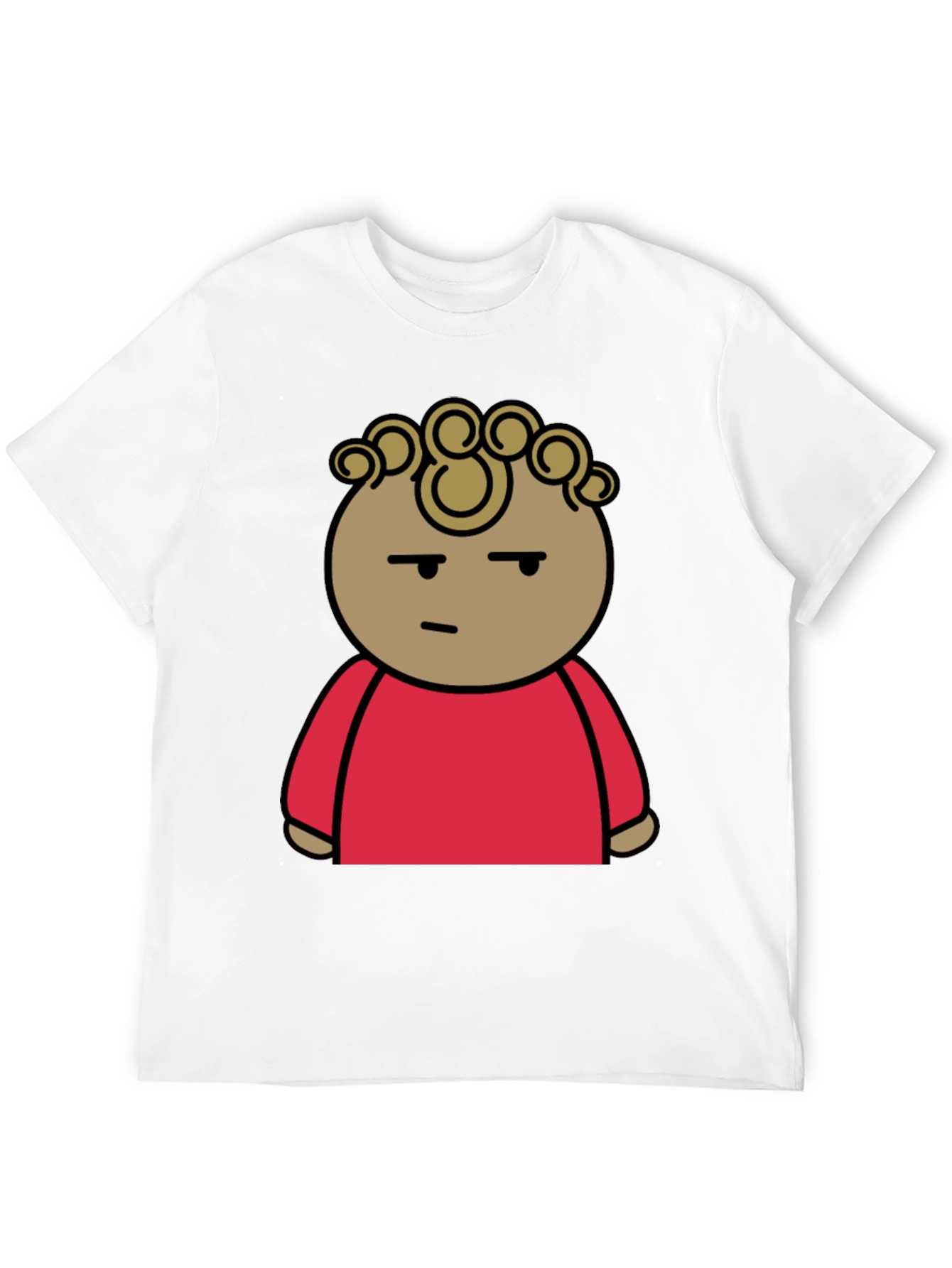 Cool Cartoon Graphic Tee - Unisex Black Cotton T-Shirt