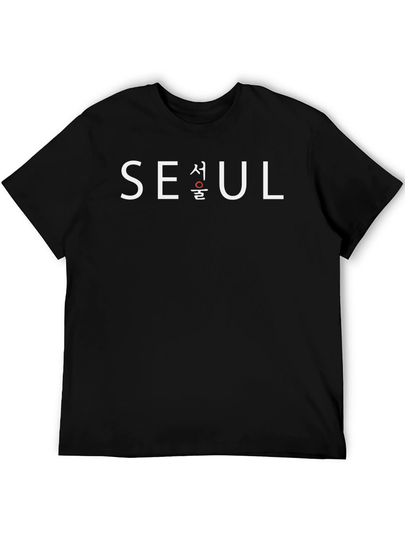 Seoul Graphic Tee - Black Cotton T-Shirt