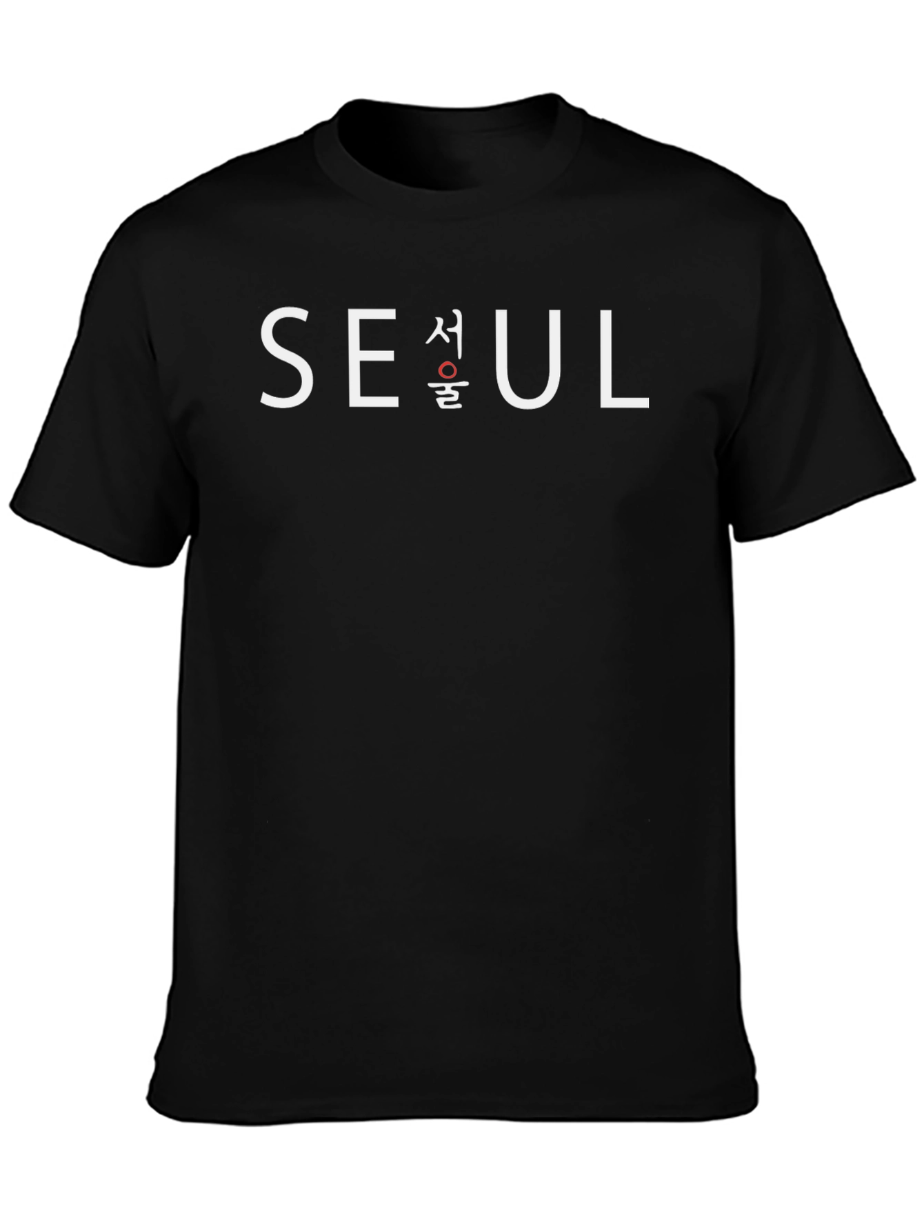 Seoul Graphic Tee - Black Cotton T-Shirt