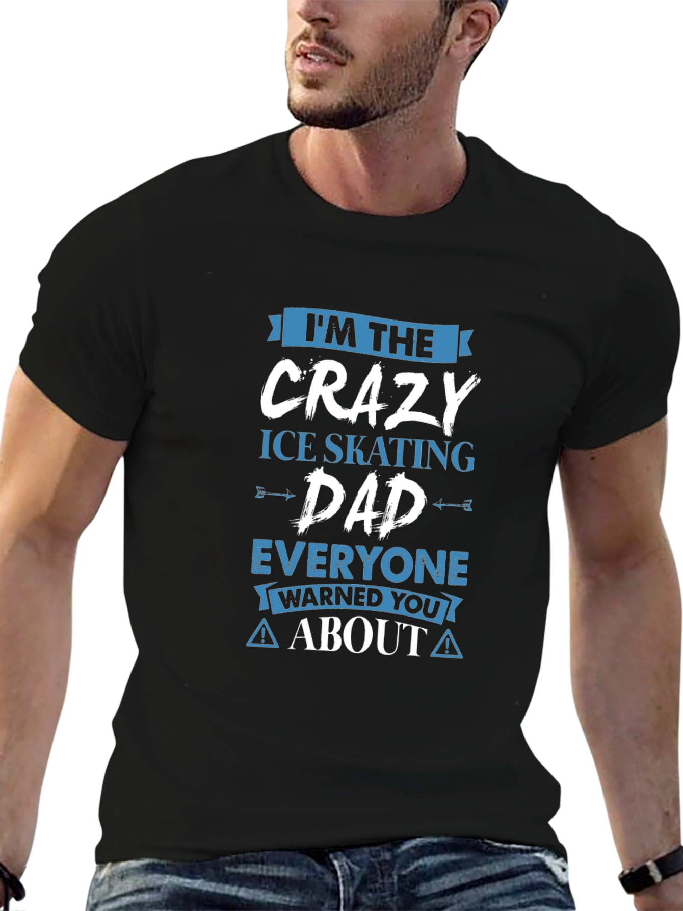 Crazy Ice Skating Dad T-Shirt