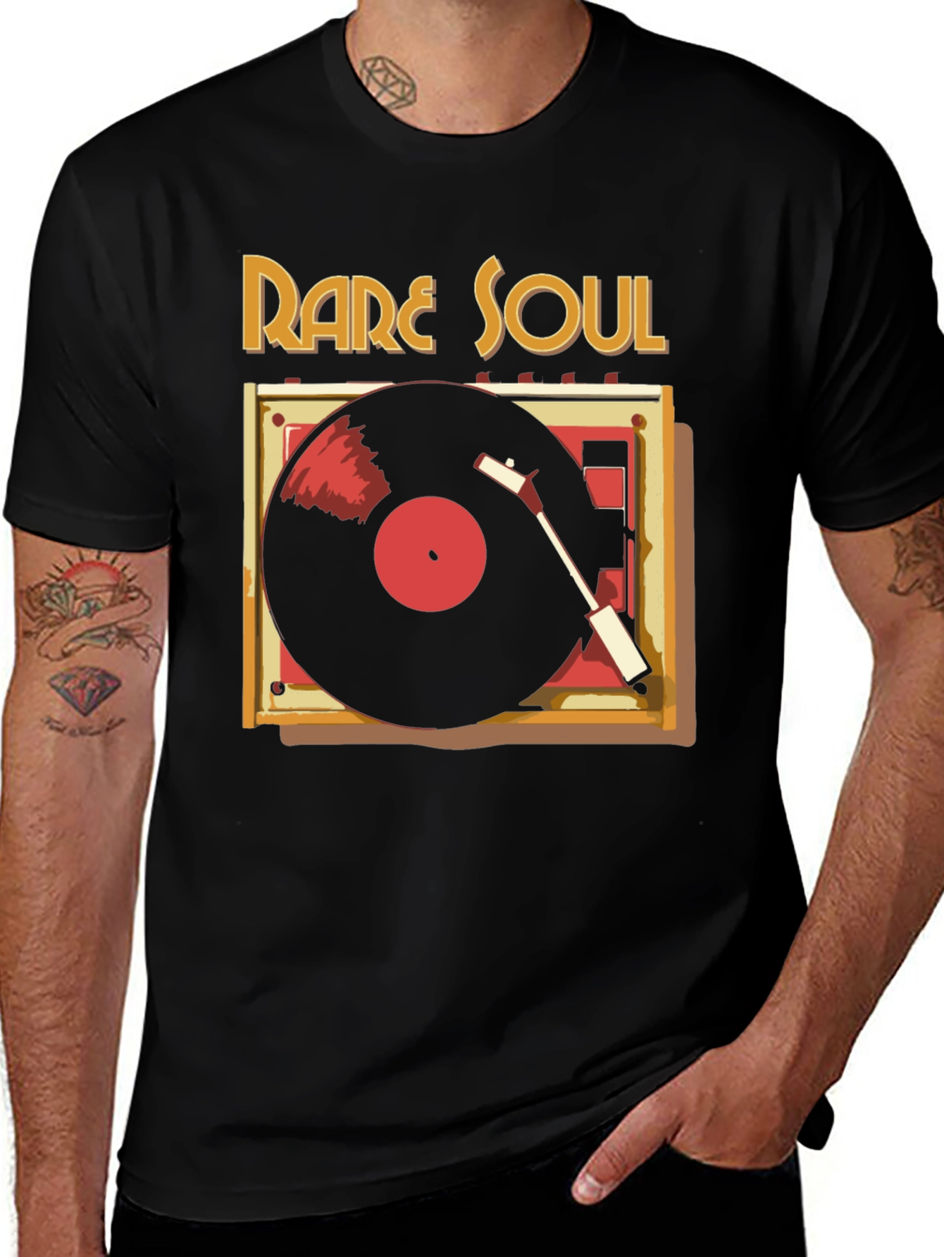 Rare Soul Vinyl Record Graphic T-Shirt