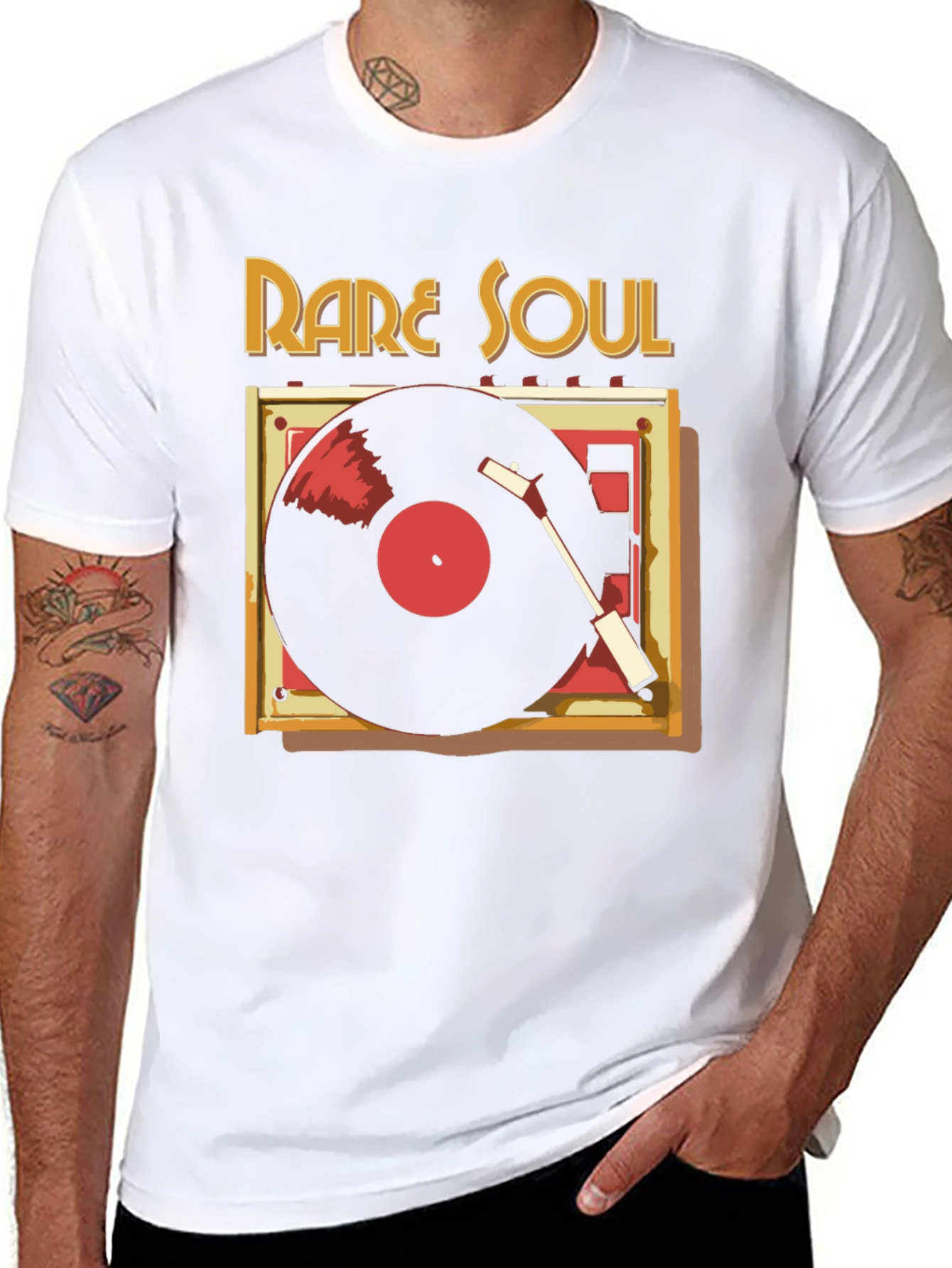 Rare Soul Vinyl Record Graphic T-Shirt