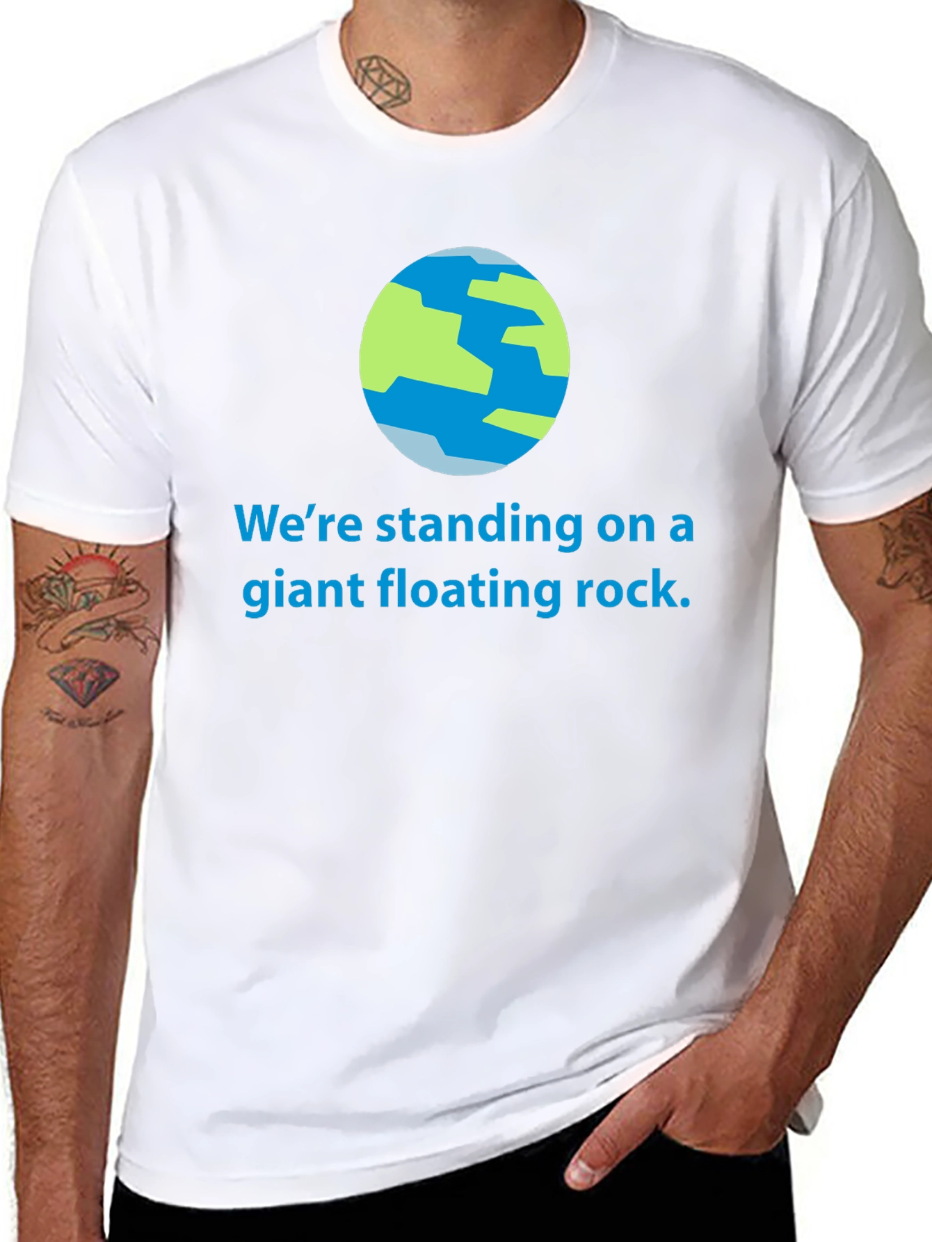 Giant Floating Rock T-Shirt - Earth Graphic Tee