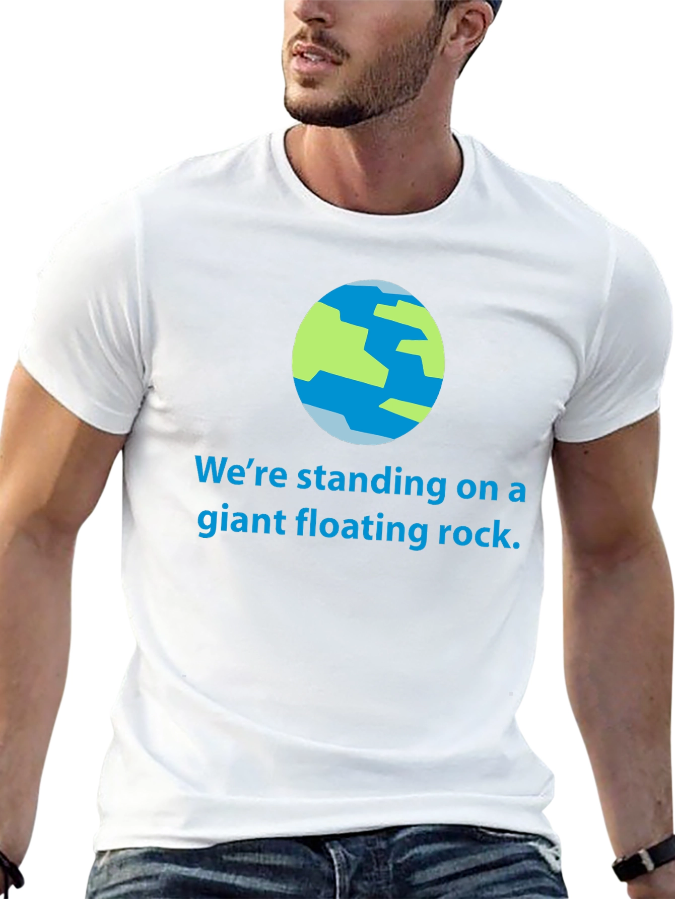 Giant Floating Rock T-Shirt - Earth Graphic Tee