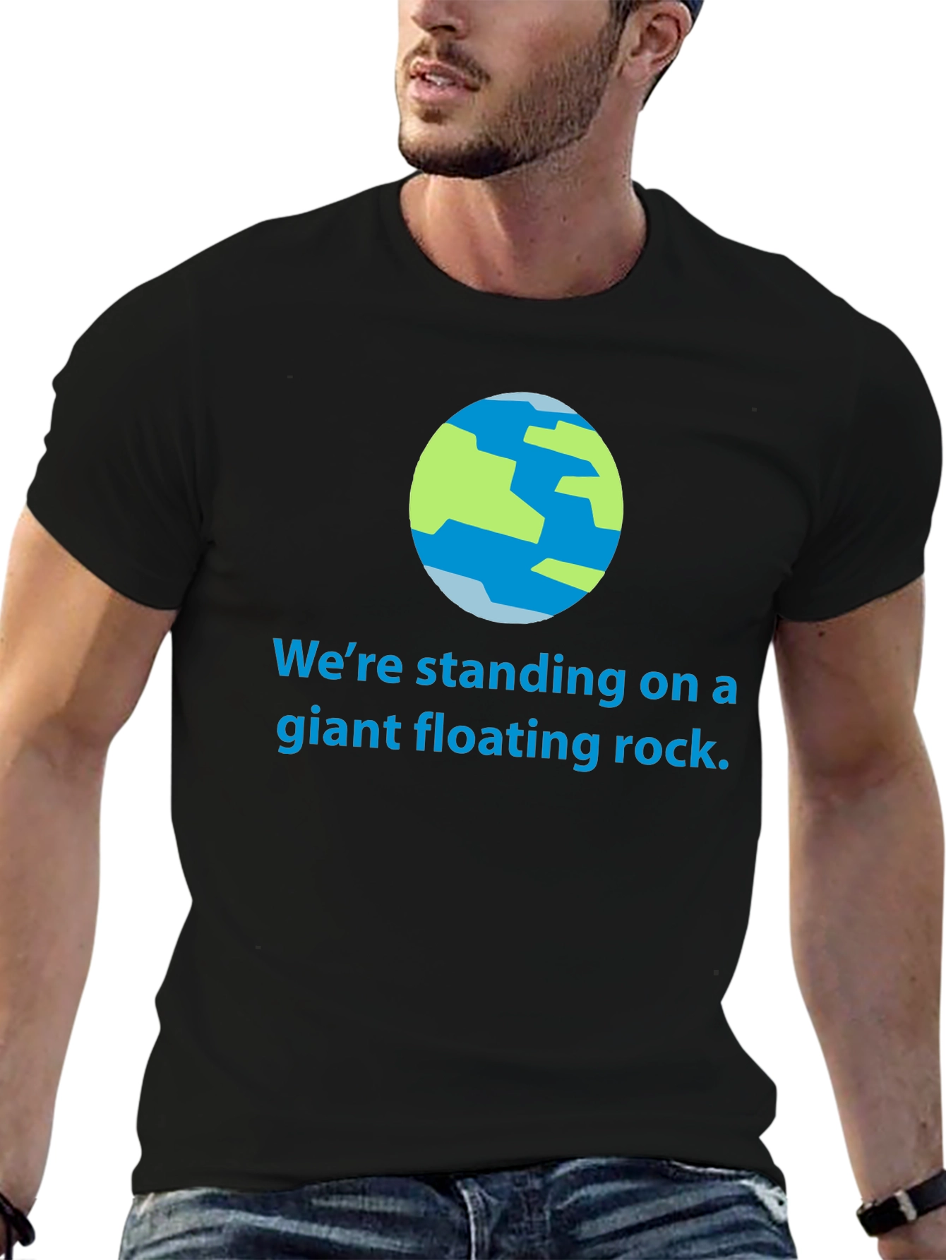 Giant Floating Rock T-Shirt - Earth Graphic Tee