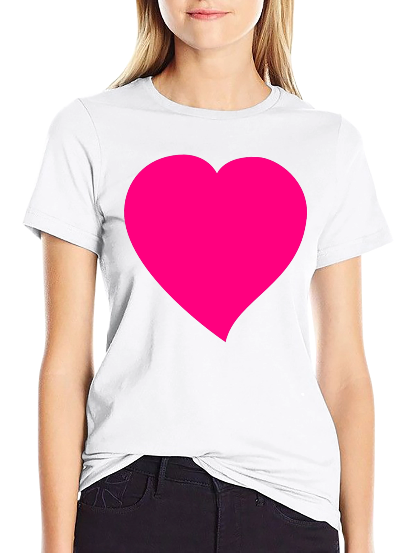 Heart Graphic Black T-Shirt
