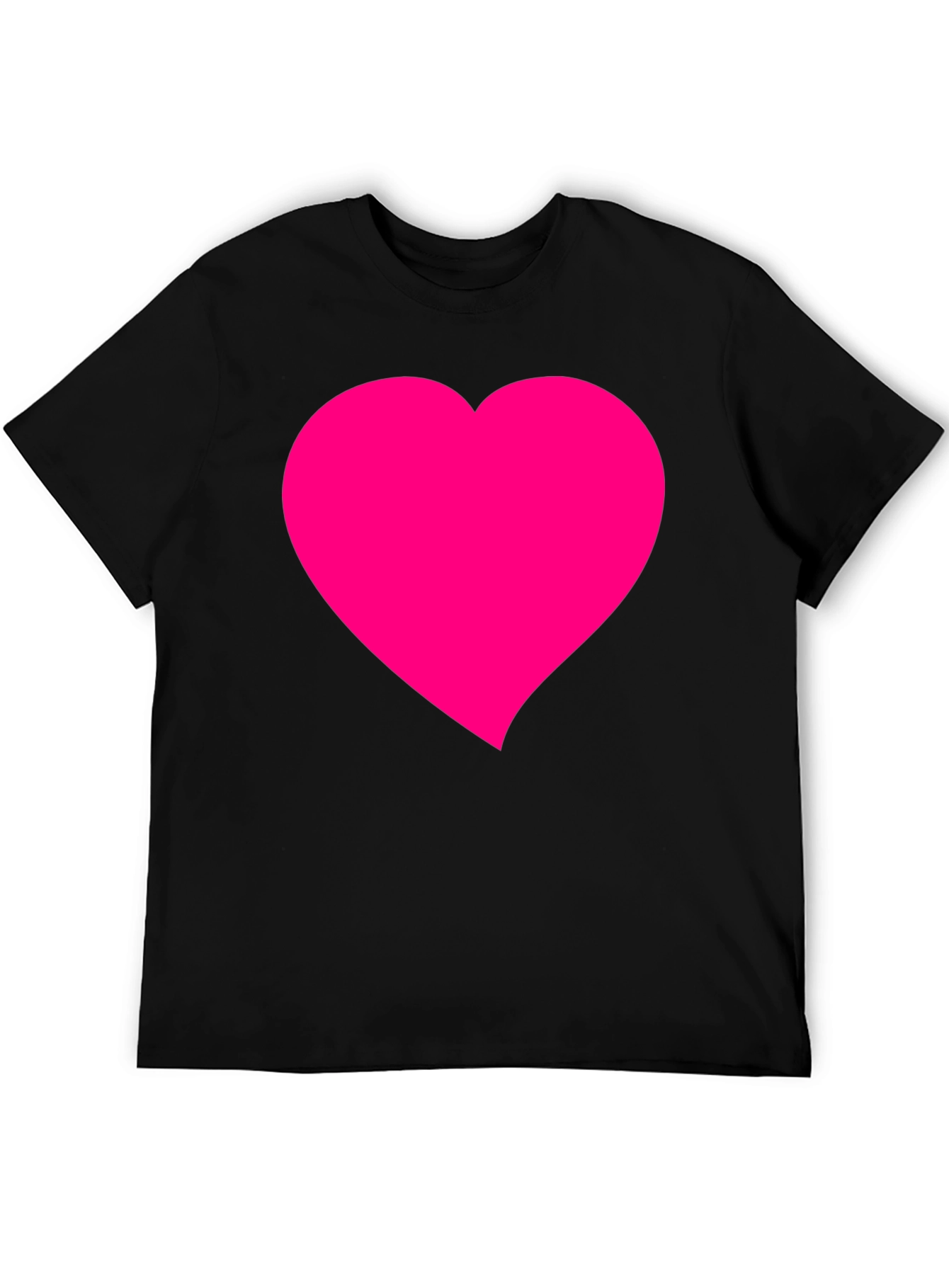 Heart Graphic Black T-Shirt