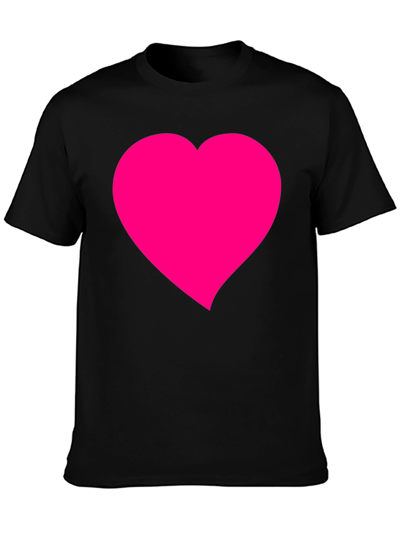 Heart Graphic Black T-Shirt