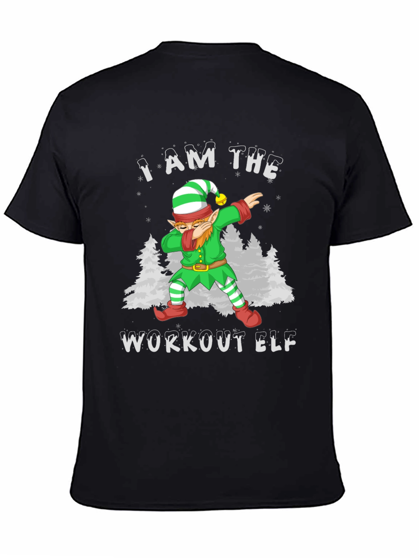 Workout Elf T-Shirt - Festive Fitness Apparel