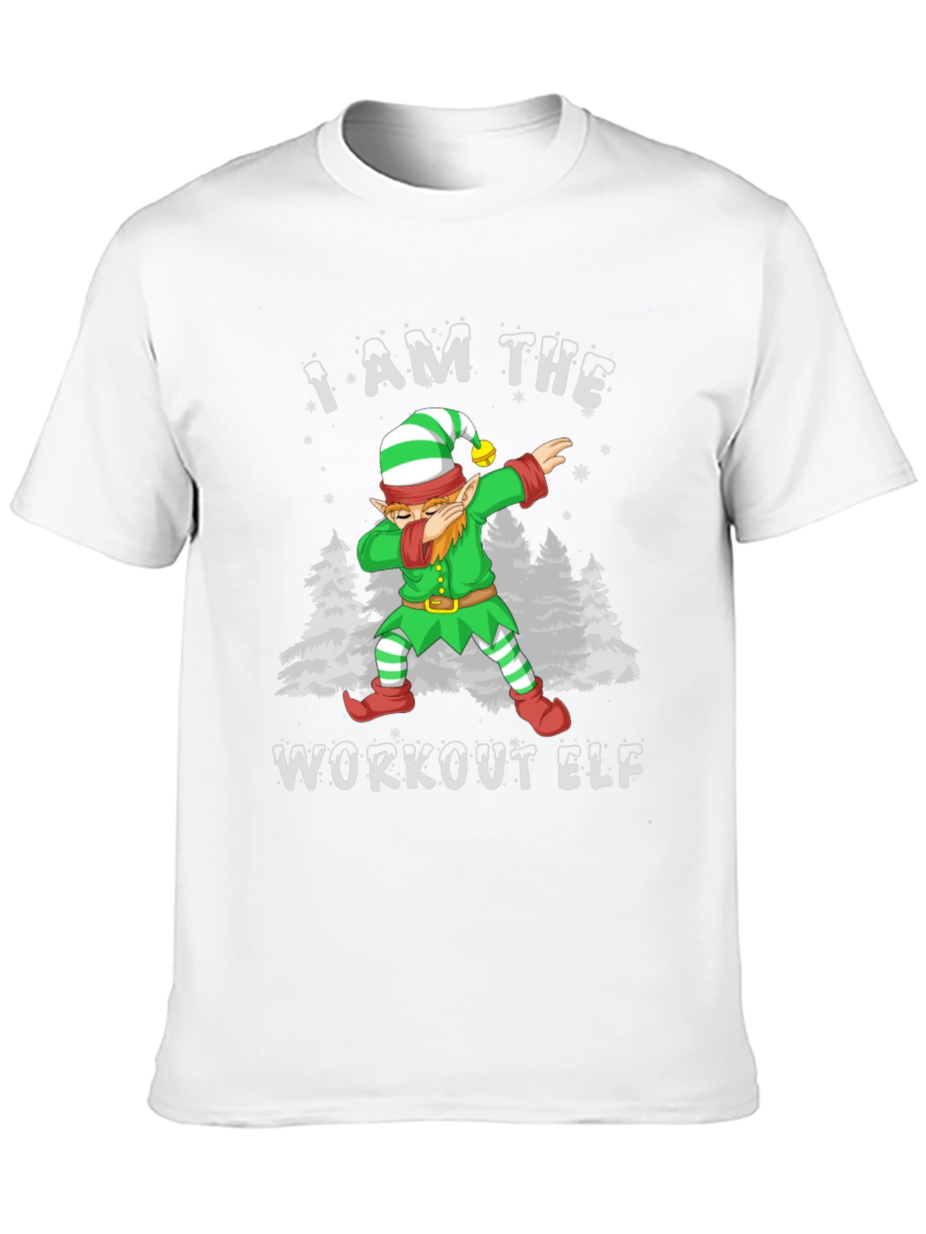 Workout Elf T-Shirt - Festive Fitness Apparel