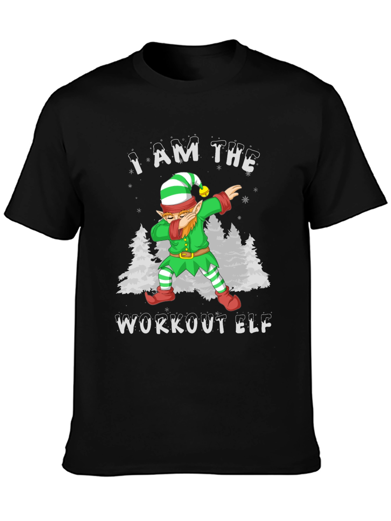 Workout Elf T-Shirt - Festive Fitness Apparel
