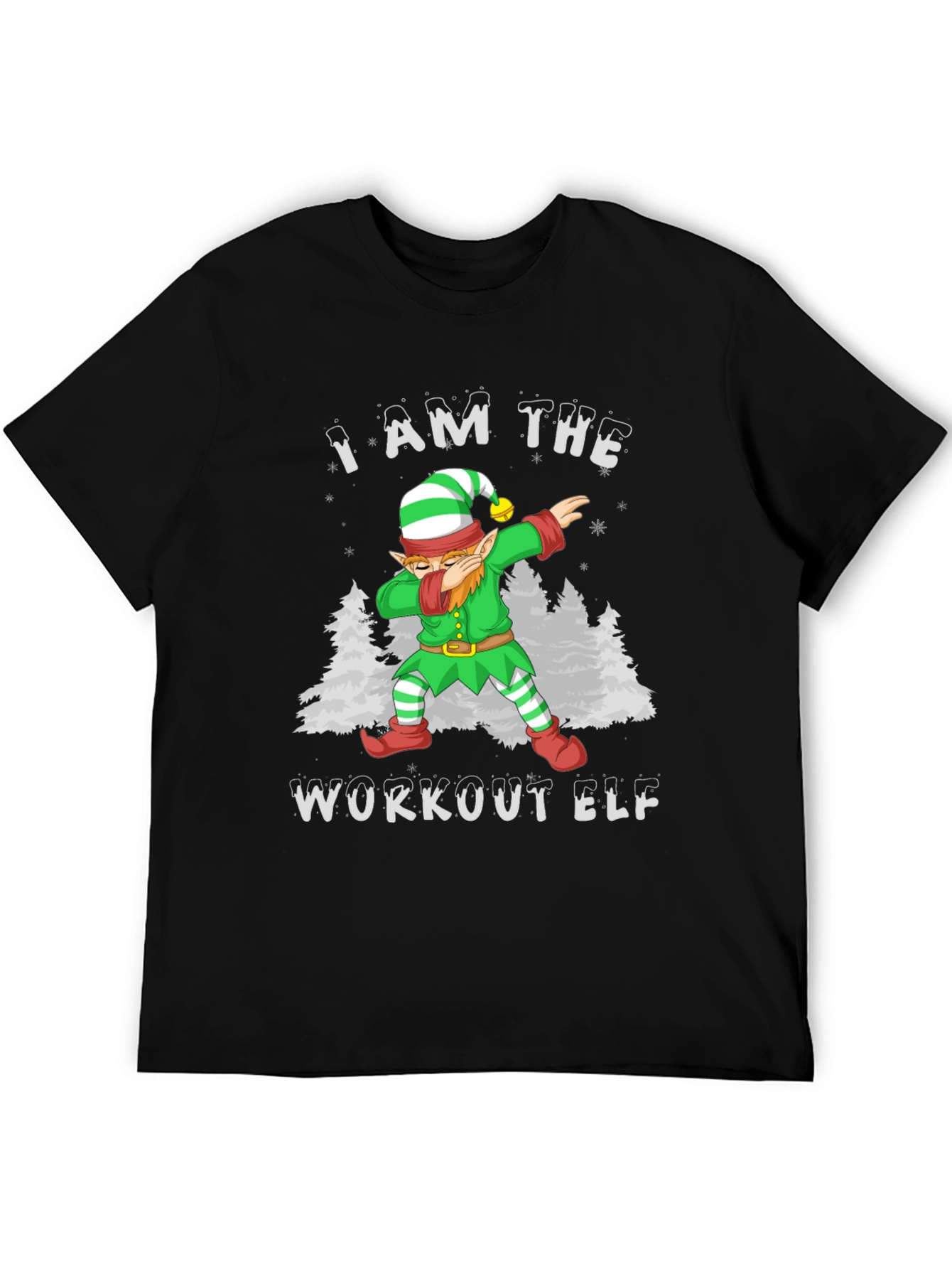 Workout Elf T-Shirt - Festive Fitness Apparel