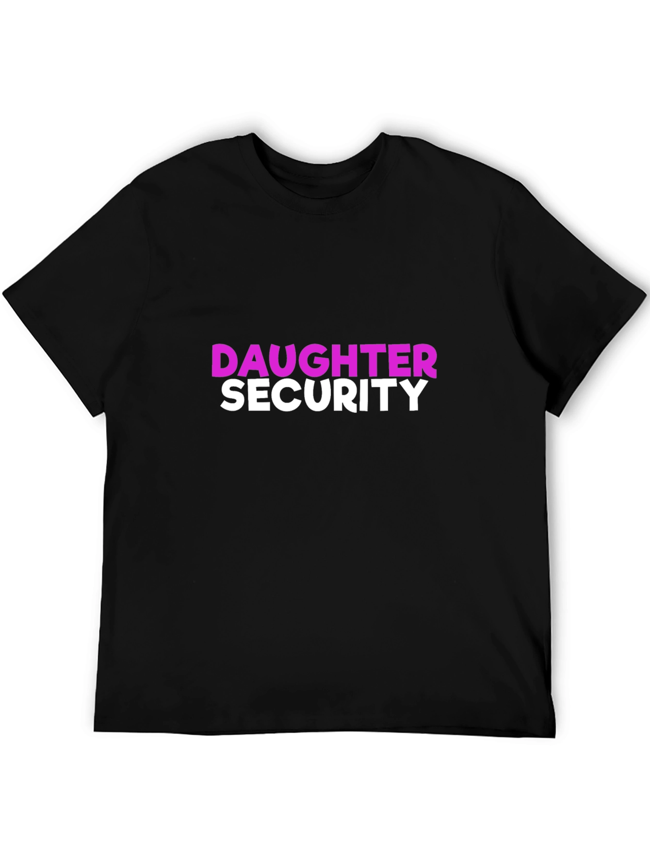Daughter Security Graphic Black T-Shirt