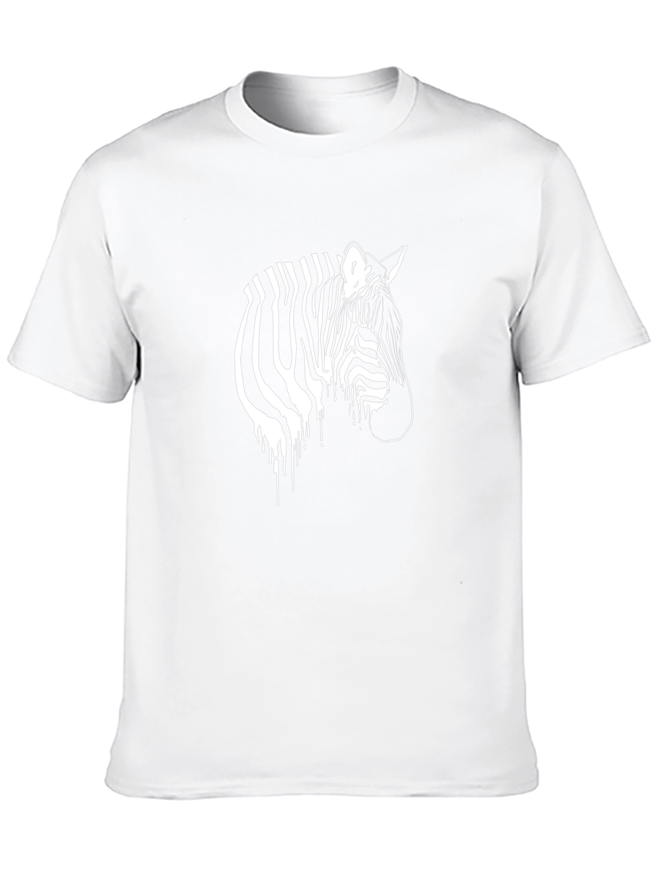 Zebra Graphic Print Black T-Shirt