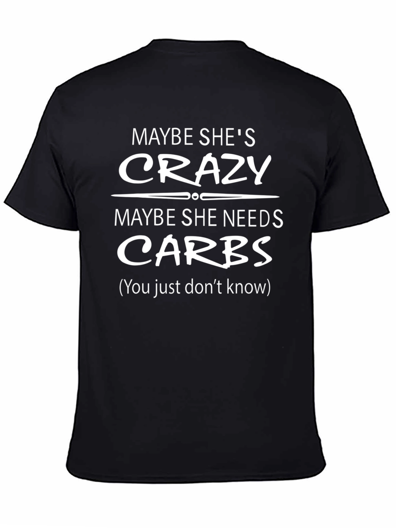 Crazy Carbs Graphic T-Shirt: Funny Novelty Tee