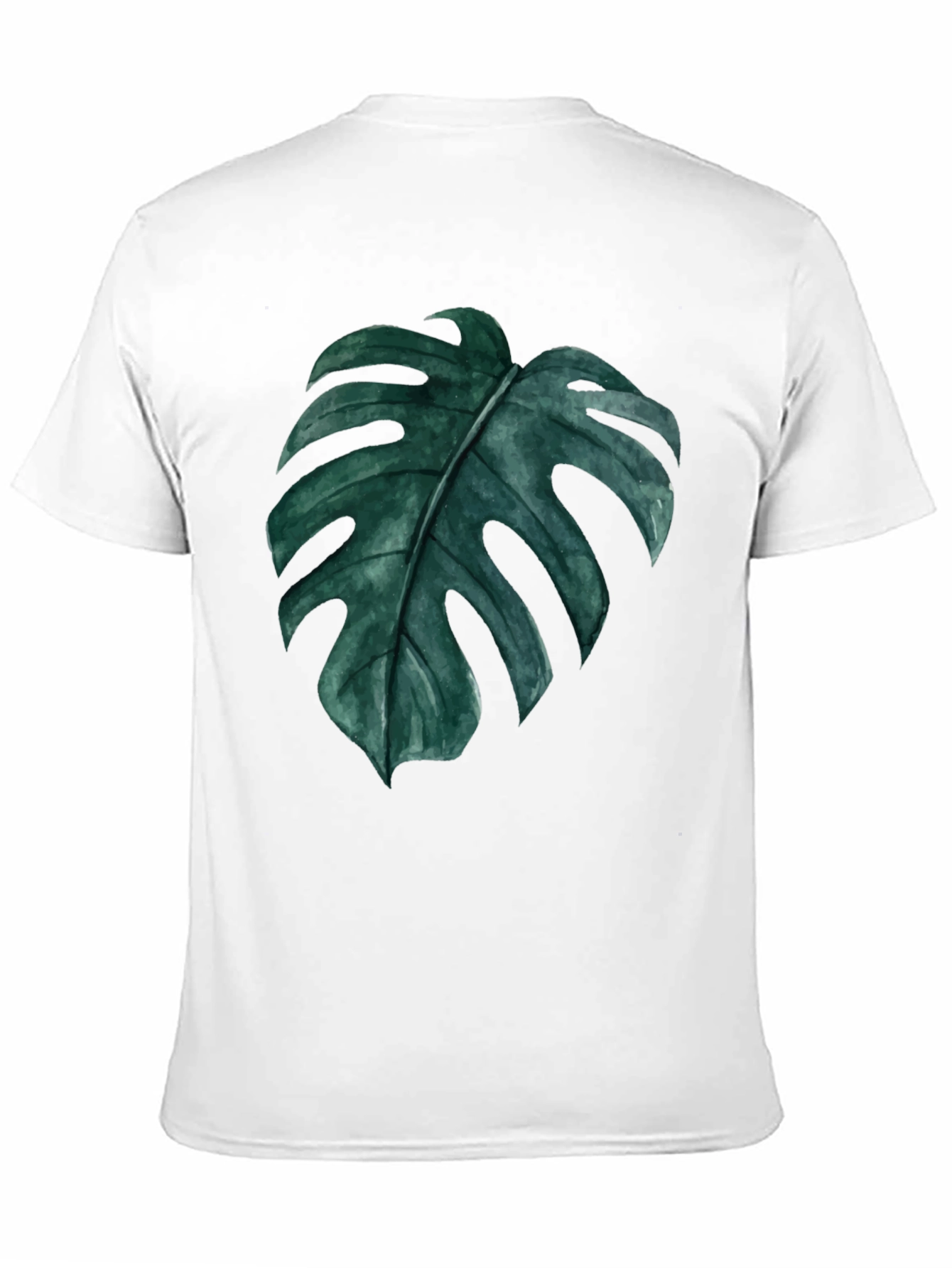 Monstera Leaf Graphic Black T-Shirt