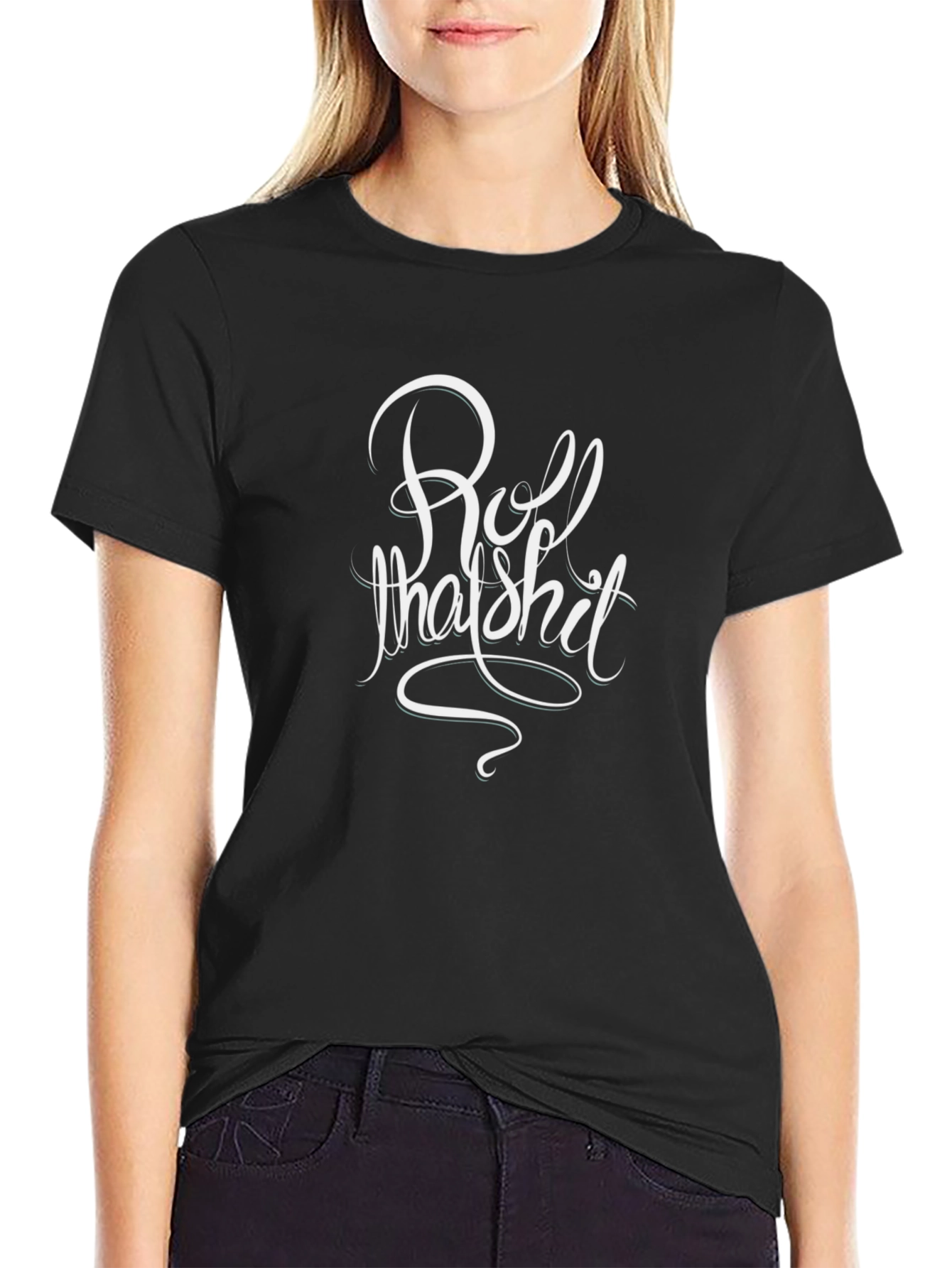 Roll That Shit Graphic Tee - Classic Black