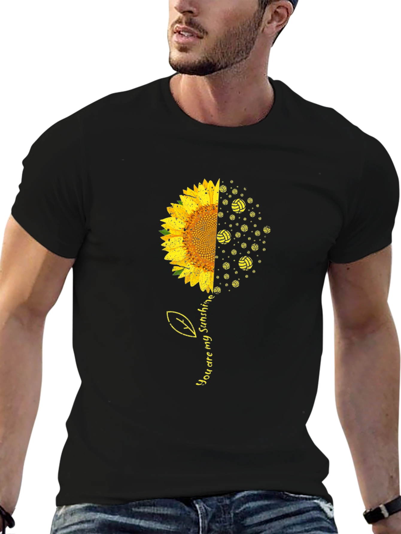 Sunflower Volleyball T-Shirt - You Are My Sunshine