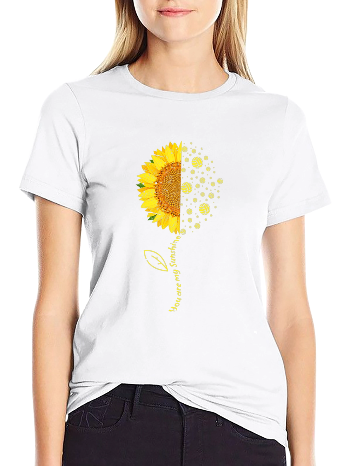 Sunflower Volleyball T-Shirt - You Are My Sunshine