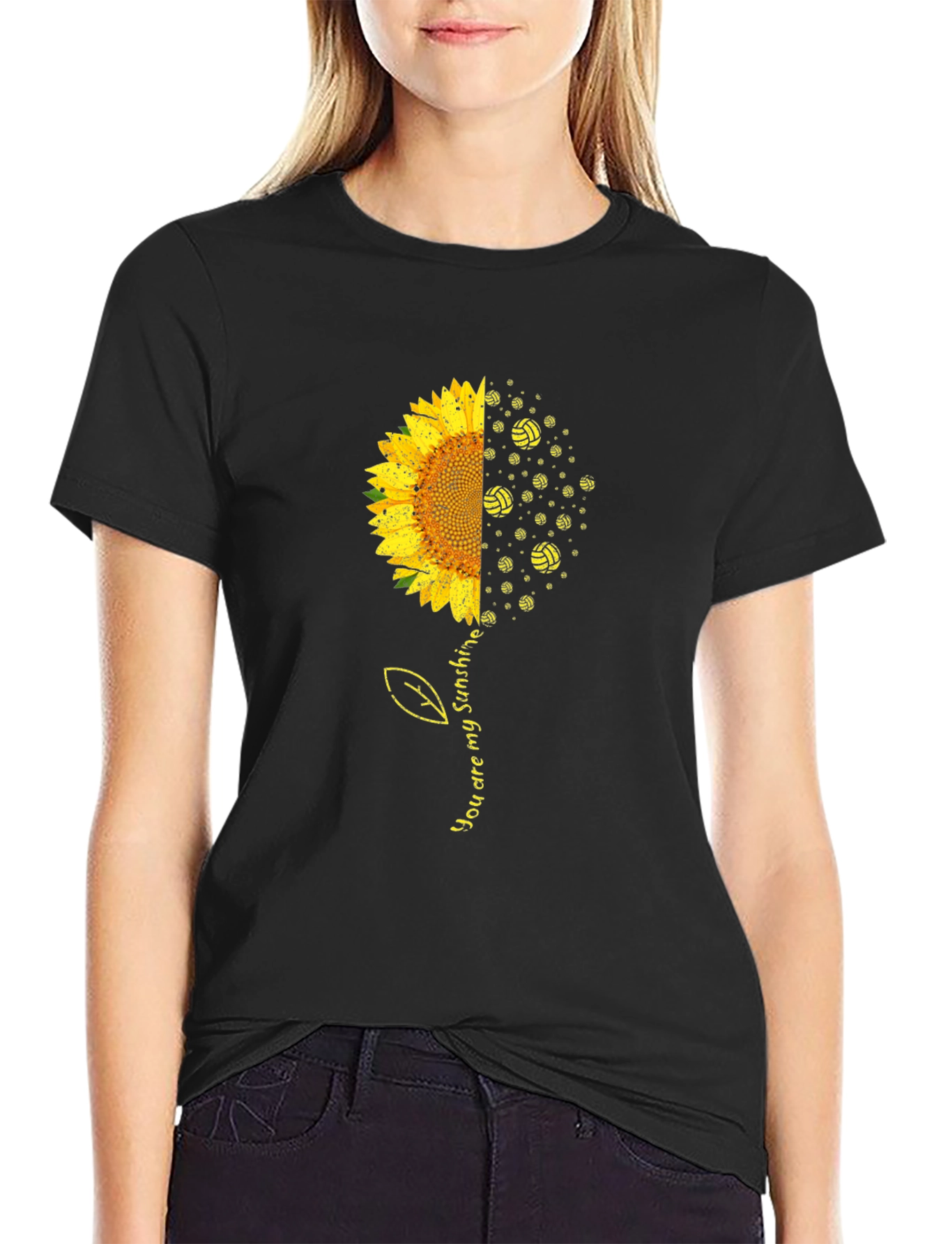 Sunflower Volleyball T-Shirt - You Are My Sunshine