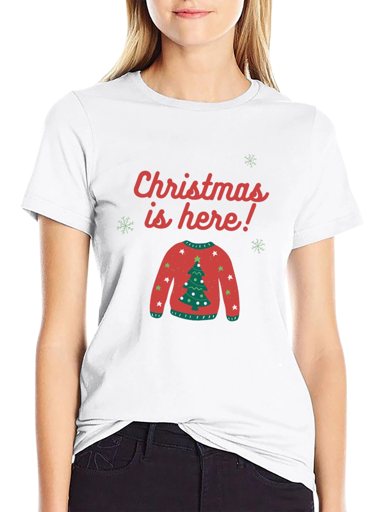 Christmas is Here Ugly Sweater T-Shirt
