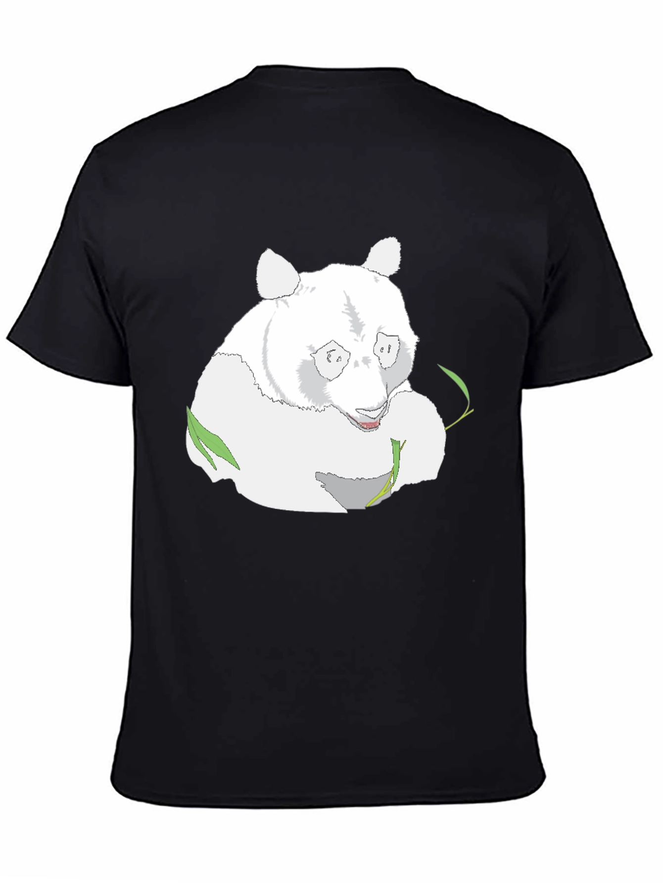Panda Graphic Tee - Black Cotton Blend