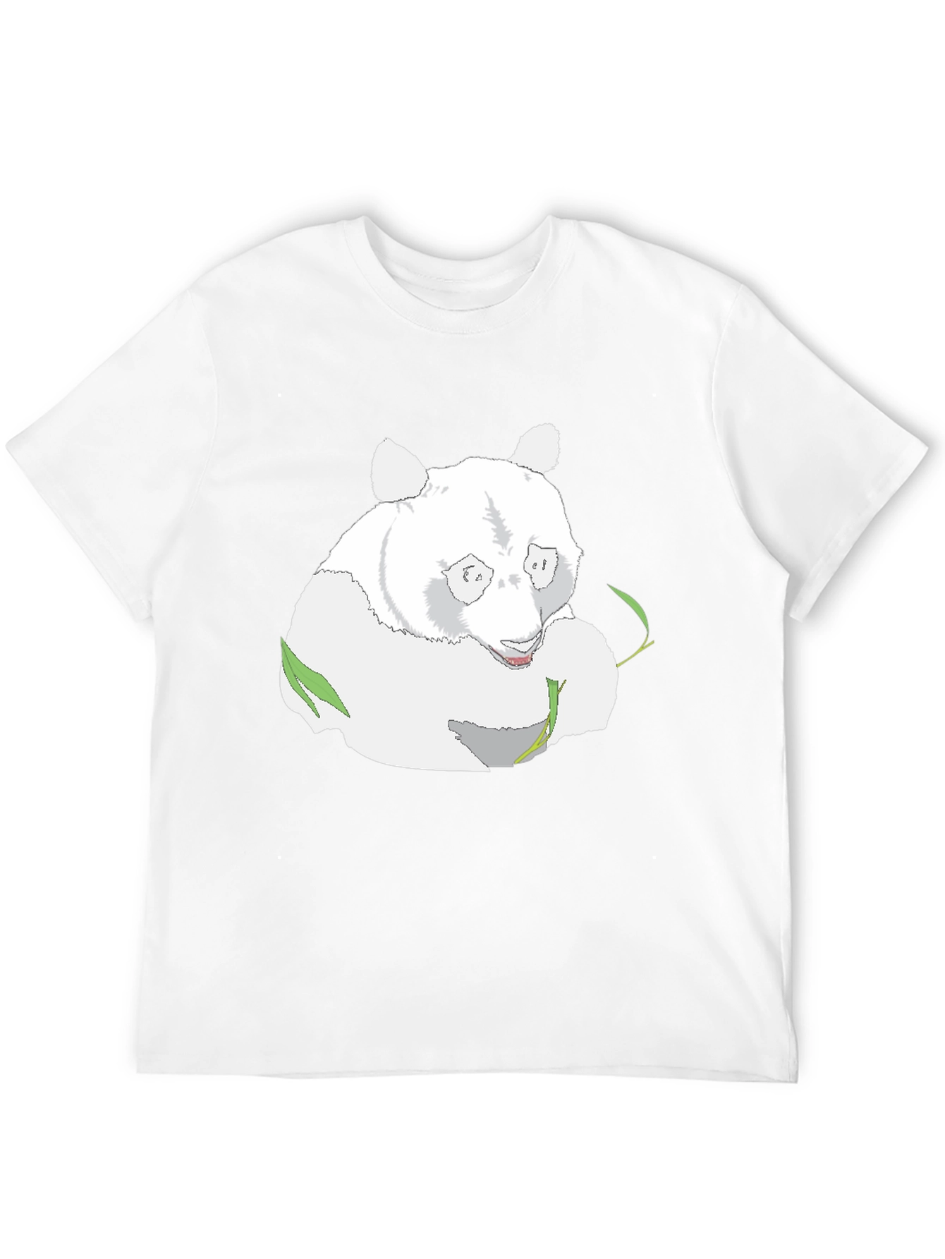 Panda Graphic Tee - Black Cotton Blend