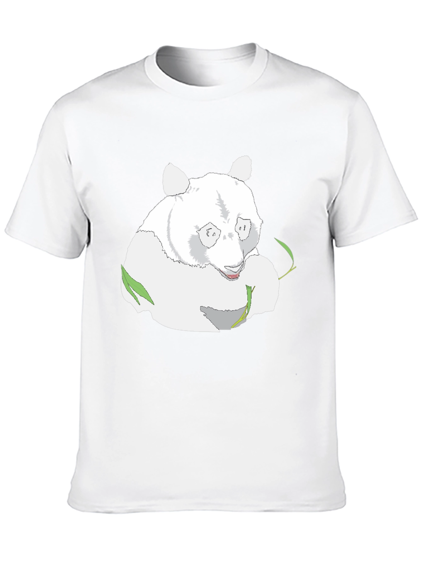 Panda Graphic Tee - Black Cotton Blend