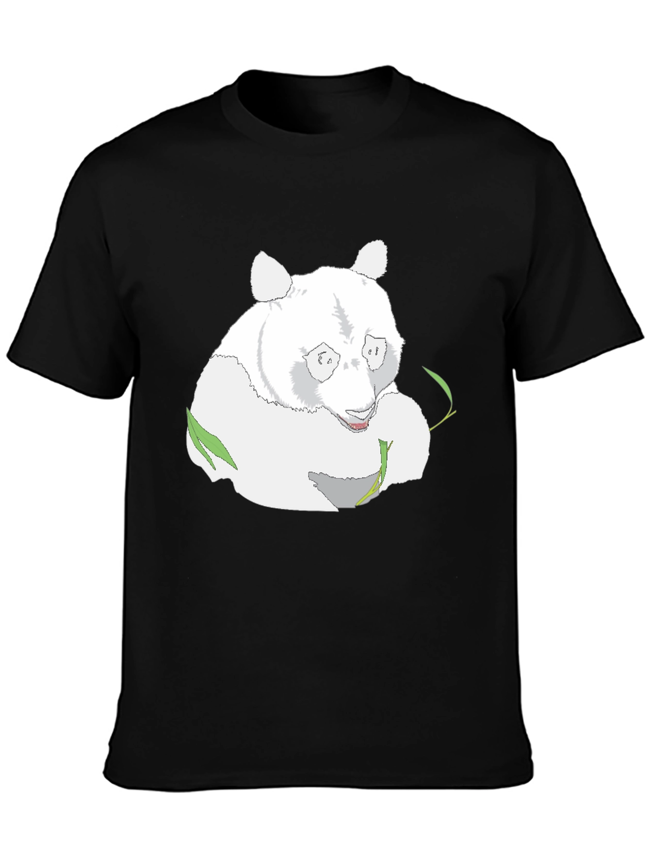 Panda Graphic Tee - Black Cotton Blend