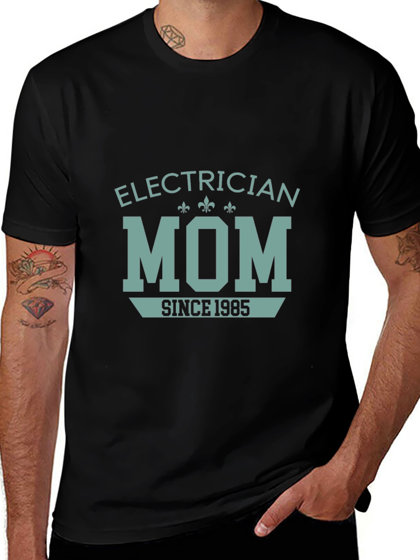Electrician Mom Since 1985 Graphic T-Shirt