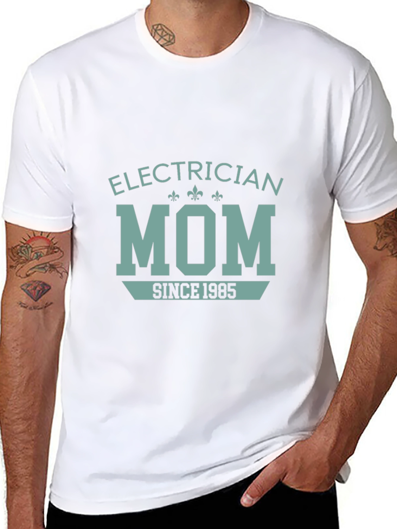 Electrician Mom Since 1985 Graphic T-Shirt