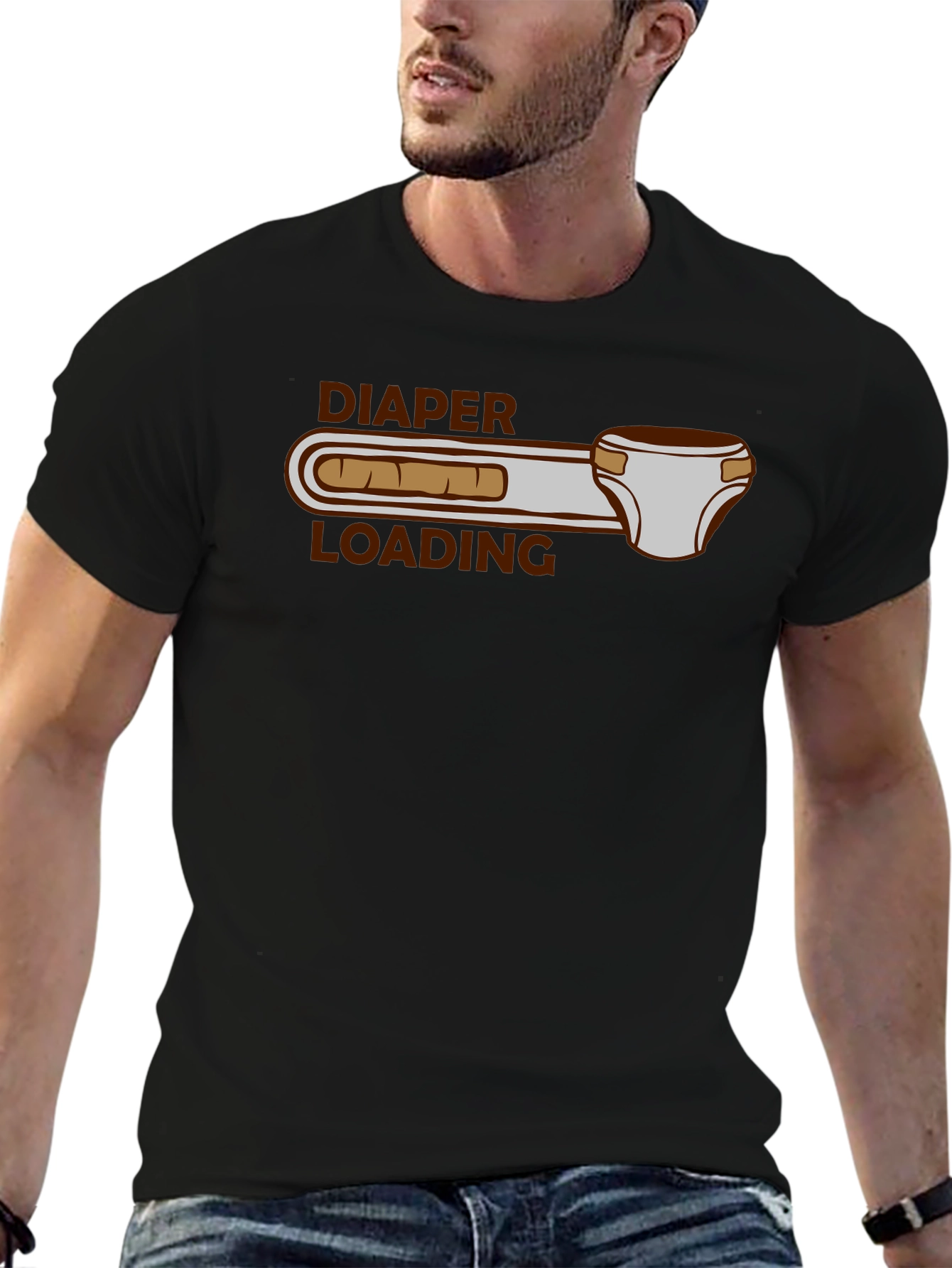 Diaper Loading Funny Graphic Tee Shirt