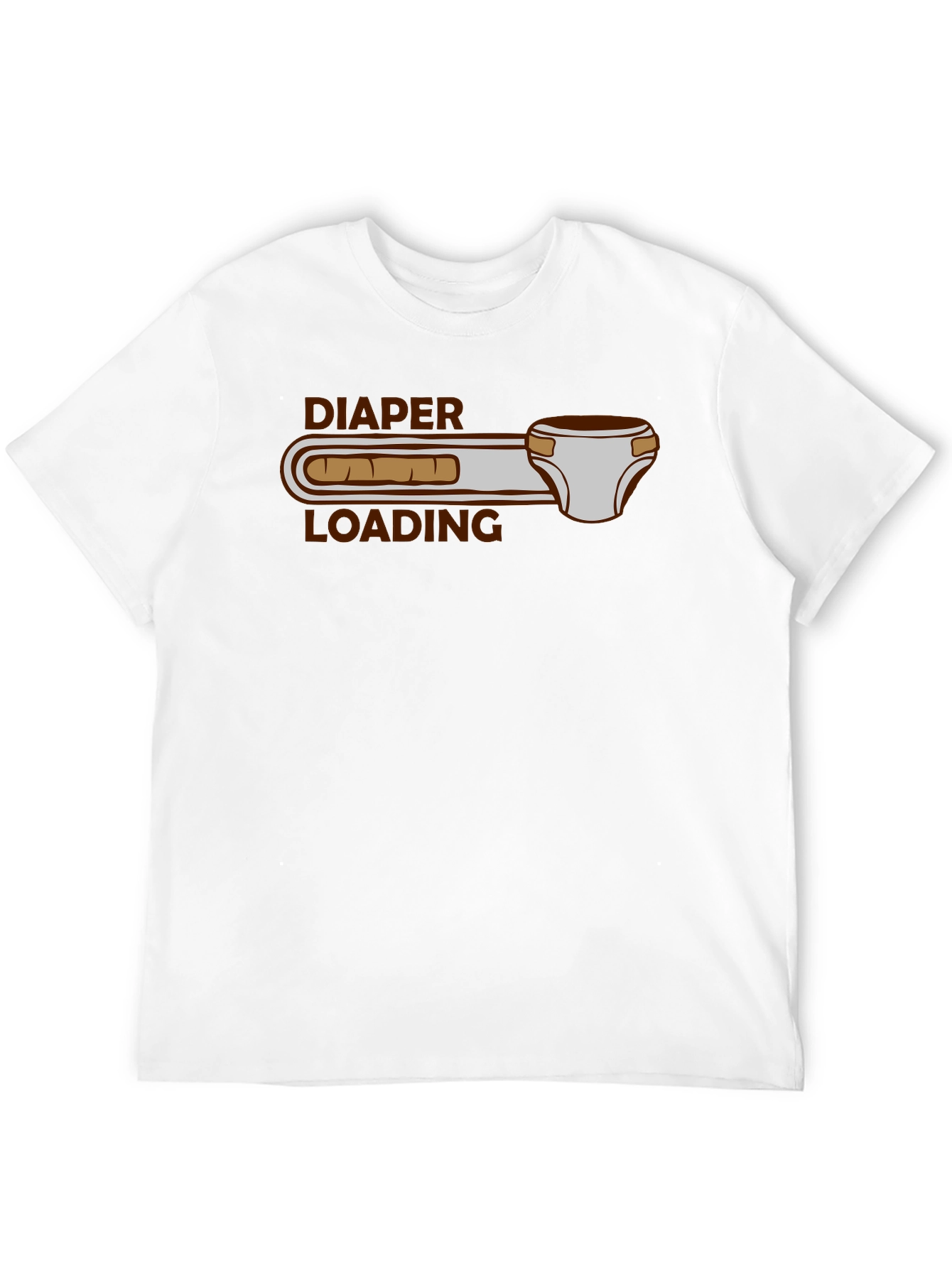 Diaper Loading Funny Graphic Tee Shirt