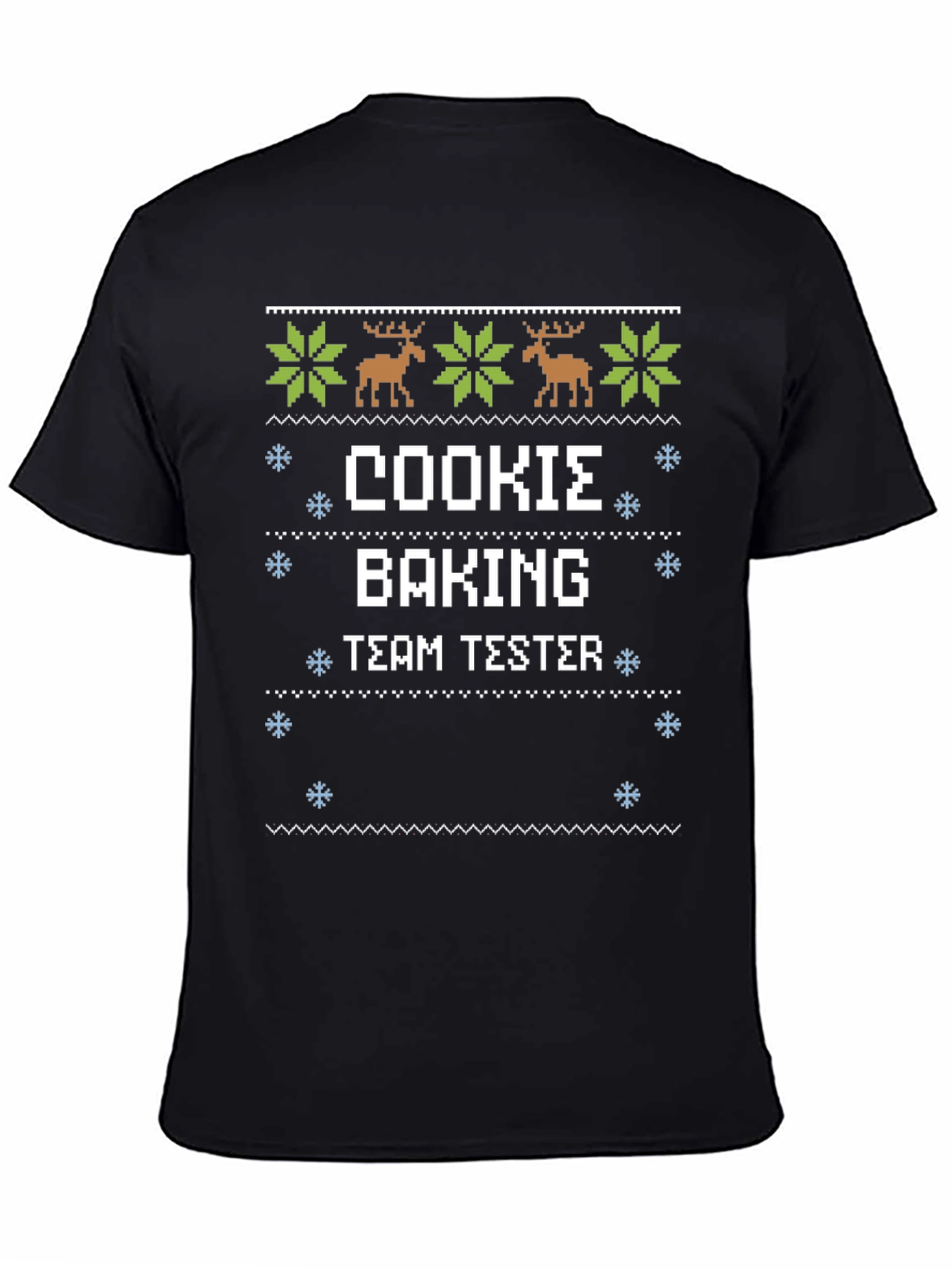 Cookie Baking Team Tester Ugly Christmas Sweater Style T-Shirt