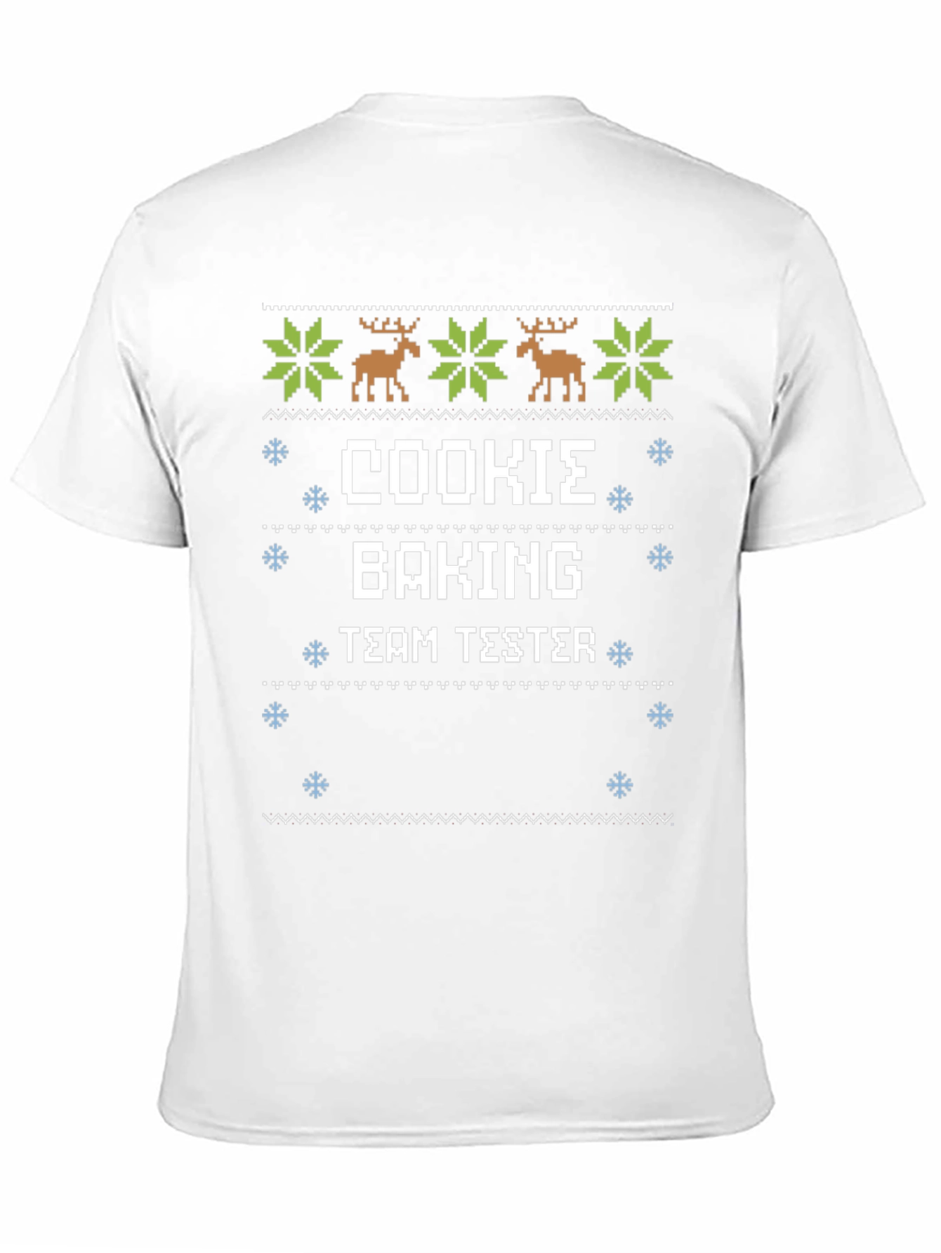 Cookie Baking Team Tester Ugly Christmas Sweater Style T-Shirt