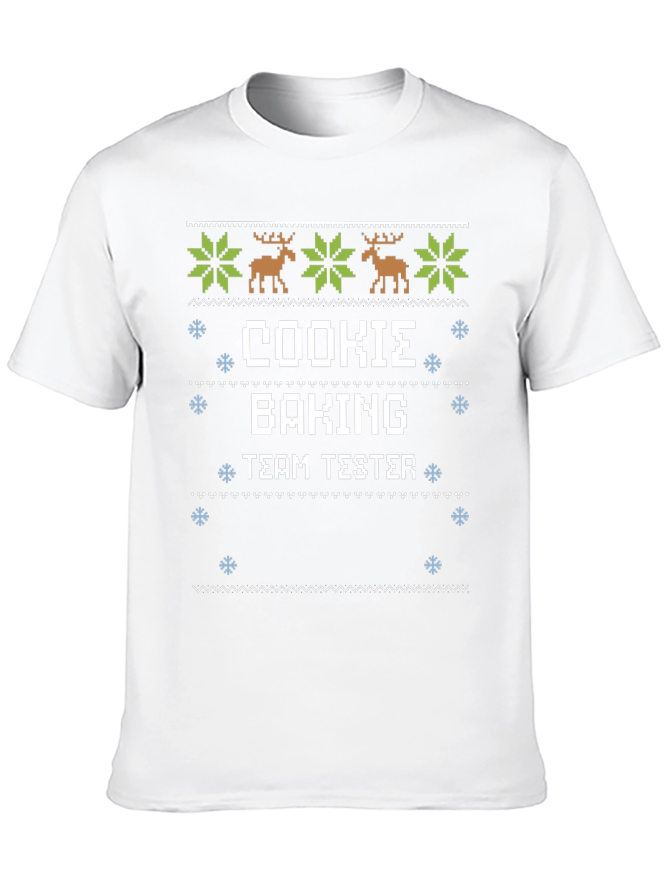 Cookie Baking Team Tester Ugly Christmas Sweater Style T-Shirt