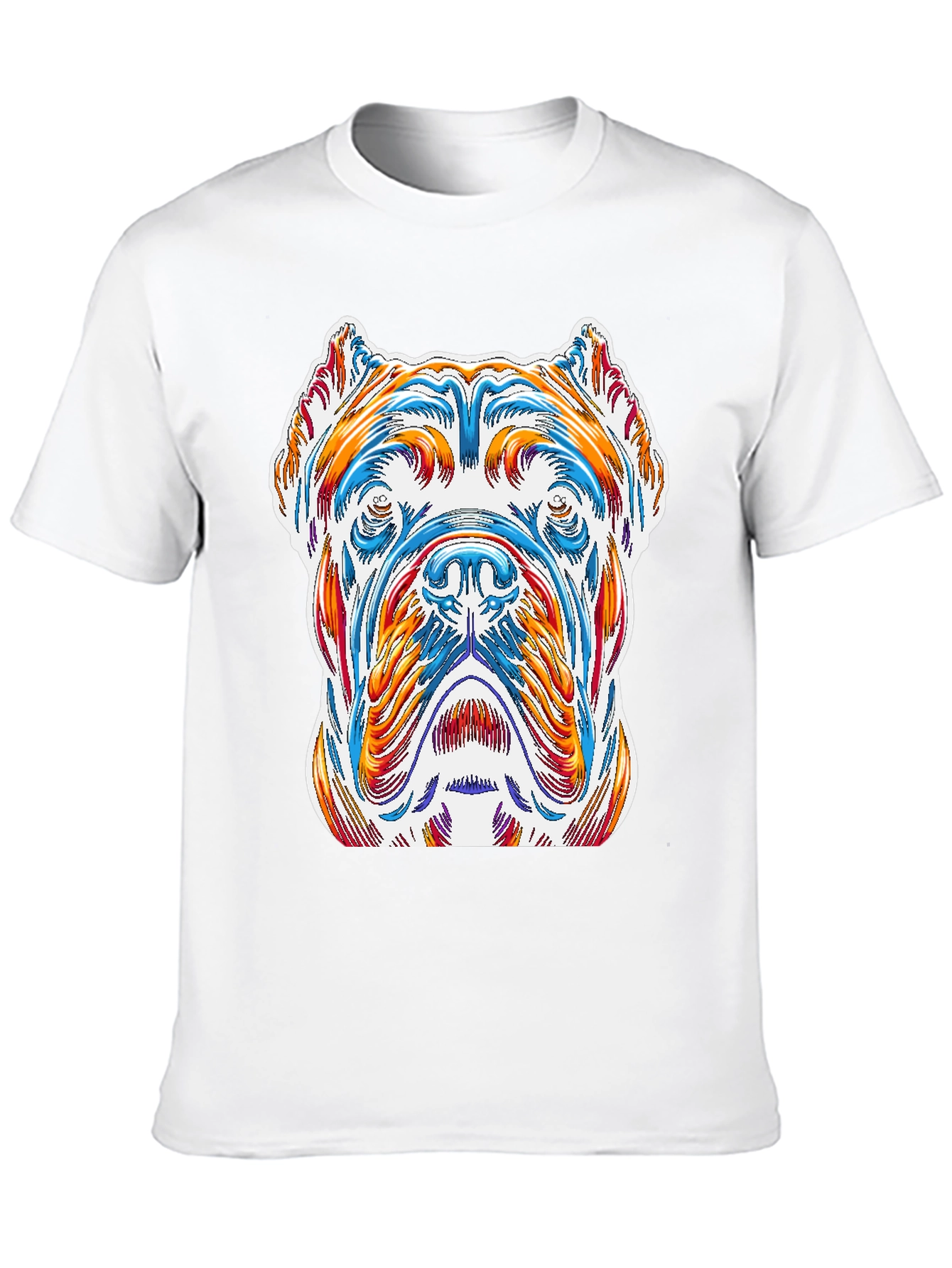 Dog Art Graphic Tee - Stylish Canine Design