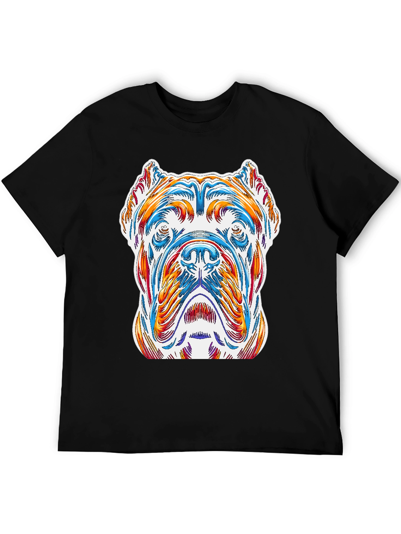 Dog Art Graphic Tee - Stylish Canine Design
