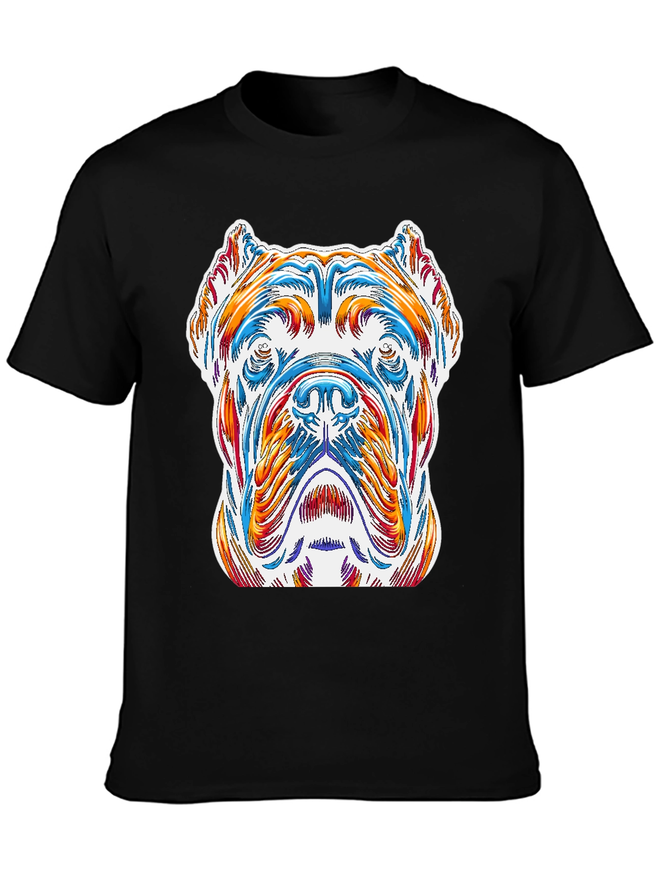 Dog Art Graphic Tee - Stylish Canine Design