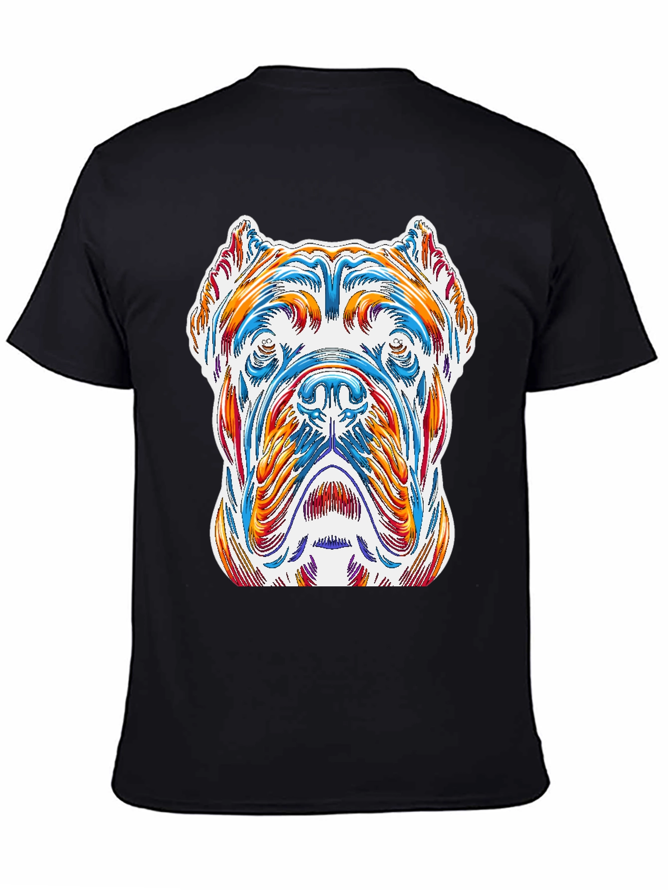 Dog Art Graphic Tee - Stylish Canine Design