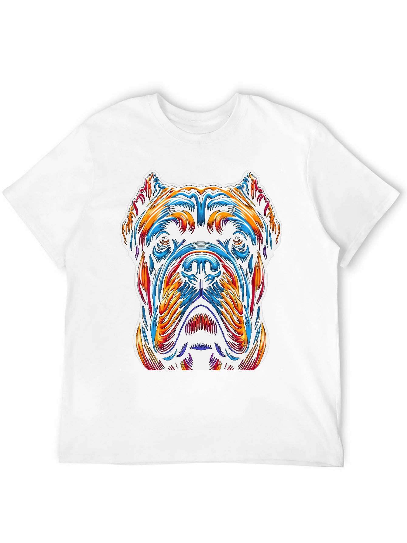 Dog Art Graphic Tee - Stylish Canine Design