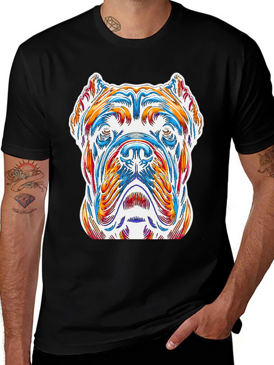 Dog Art Graphic Tee - Stylish Canine Design