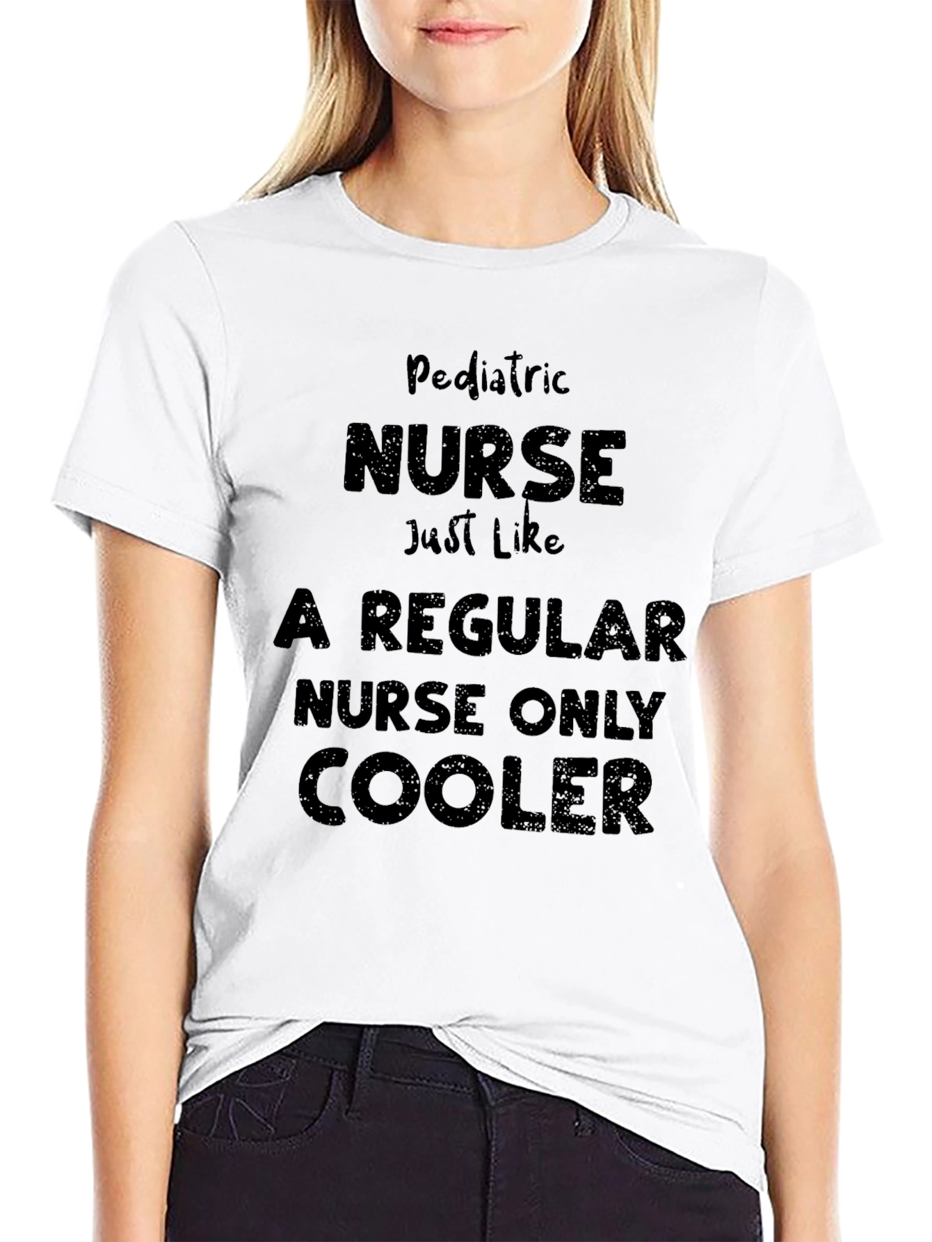 Pediatric Nurse Cooler Black T-Shirt