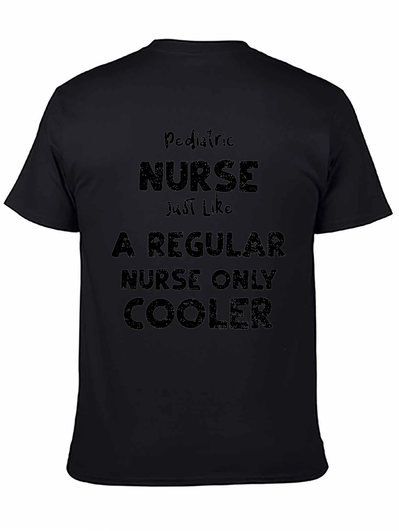Pediatric Nurse Cooler Black T-Shirt